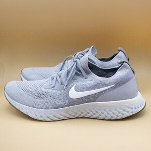 Nike Epic React Flyknit Wolf Grey Running Shoes AQ0067-002 Men's Size 11.5
